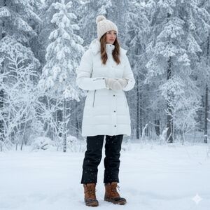 Nike Down Puffer Belted Coat